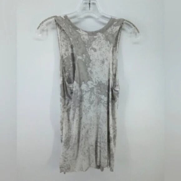 AEO Acid Wash Y2K Gray White Tie Dye Boho Tank Top XS Soft Viscose Blend - Picture 4 of 8